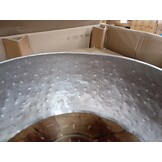 vidaXL Salontafel 60x60x30 cm aluminium teakhout