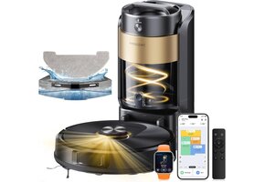 Robotstofzuiger Q20 Plus: 10000Pa, Dweilfunctie & Zelflegend Station | 55% Korting