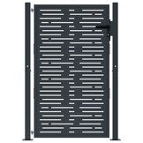 vidaXL Poort 105x130 cm met vierkant staal antracietkleurig