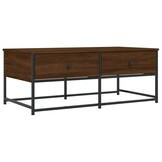 vidaXL Salontafel 100x51x40 cm bewerkt hout bruin eikenkleur