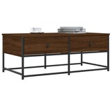 vidaXL Salontafel 100x51x40 cm bewerkt hout bruin eikenkleur
