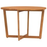 vidaXL Tuintafel rond Ø110x75 cm massief acaciahout