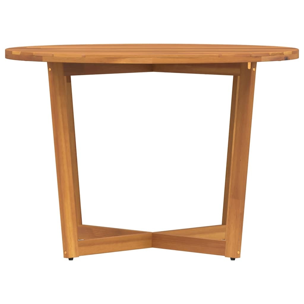 vidaXL Tuintafel rond Ø110x75 cm massief acaciahout