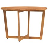 vidaXL Tuintafel rond Ø110x75 cm massief acaciahout