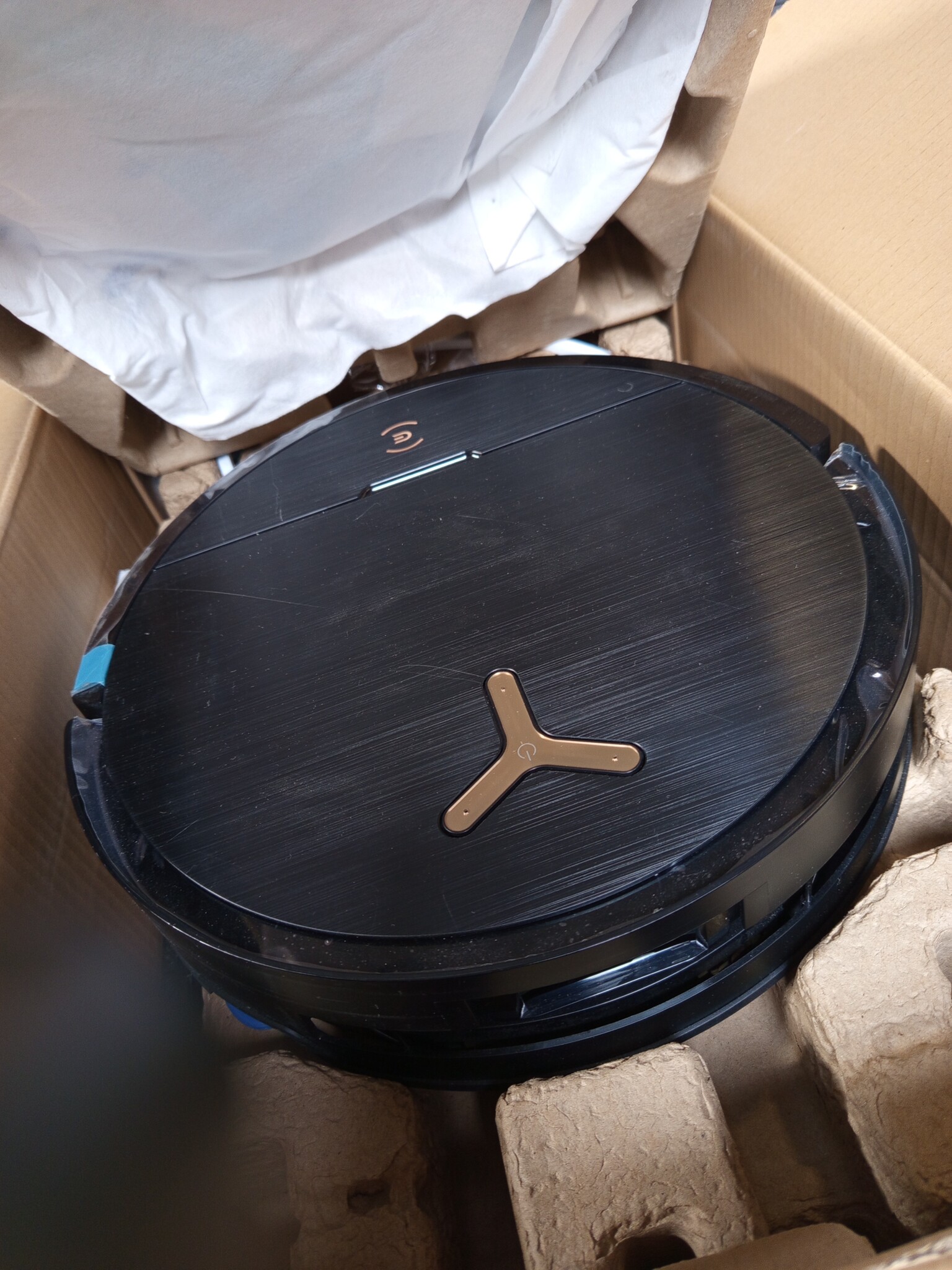 ECOVACS DEEBOT X9 PRO OMNI-robotstofzuiger en -dweil, 16.600 Pa, ultradun, OZMO ROLLER Instant Self-Washing Mopping, ZeroTangle 3.0, dweilfunctie met heet water, drogen met hete lucht, zwart