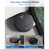 ECOVACS DEEBOT X9 PRO OMNI-robotstofzuiger en -dweil, 16.600 Pa, ultradun, OZMO ROLLER Instant Self-Washing Mopping, ZeroTangle 3.0, dweilfunctie met heet water, drogen met hete lucht, zwart