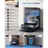 ECOVACS DEEBOT X9 PRO OMNI-robotstofzuiger en -dweil, 16.600 Pa, ultradun, OZMO ROLLER Instant Self-Washing Mopping, ZeroTangle 3.0, dweilfunctie met heet water, drogen met hete lucht, zwart