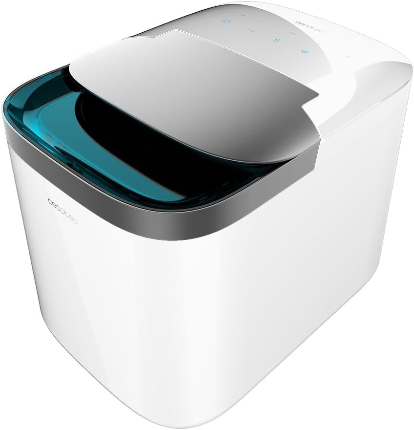 Cecotec IJsmachine Chillin' Ice 1500. 150 W, Dagelijkse Productiecapaciteit van 15 kg, Touchscreen Display, Bediening via APP, Controlevenster, Zelfreinigende Functie, Waterpeil Waarschuwing - Maat Producción diaria 15 Kg