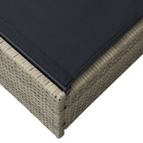 vidaXL Ligstoel Beige 200.5 x 70 x 75 cm poly rattan