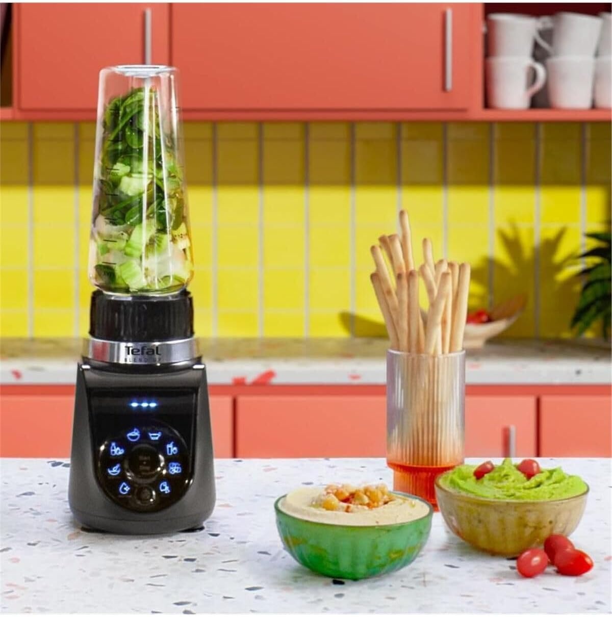 Tefal BL19H4 Blend Up Mini Blender - 1000W - Boreal Blue - 700 ml