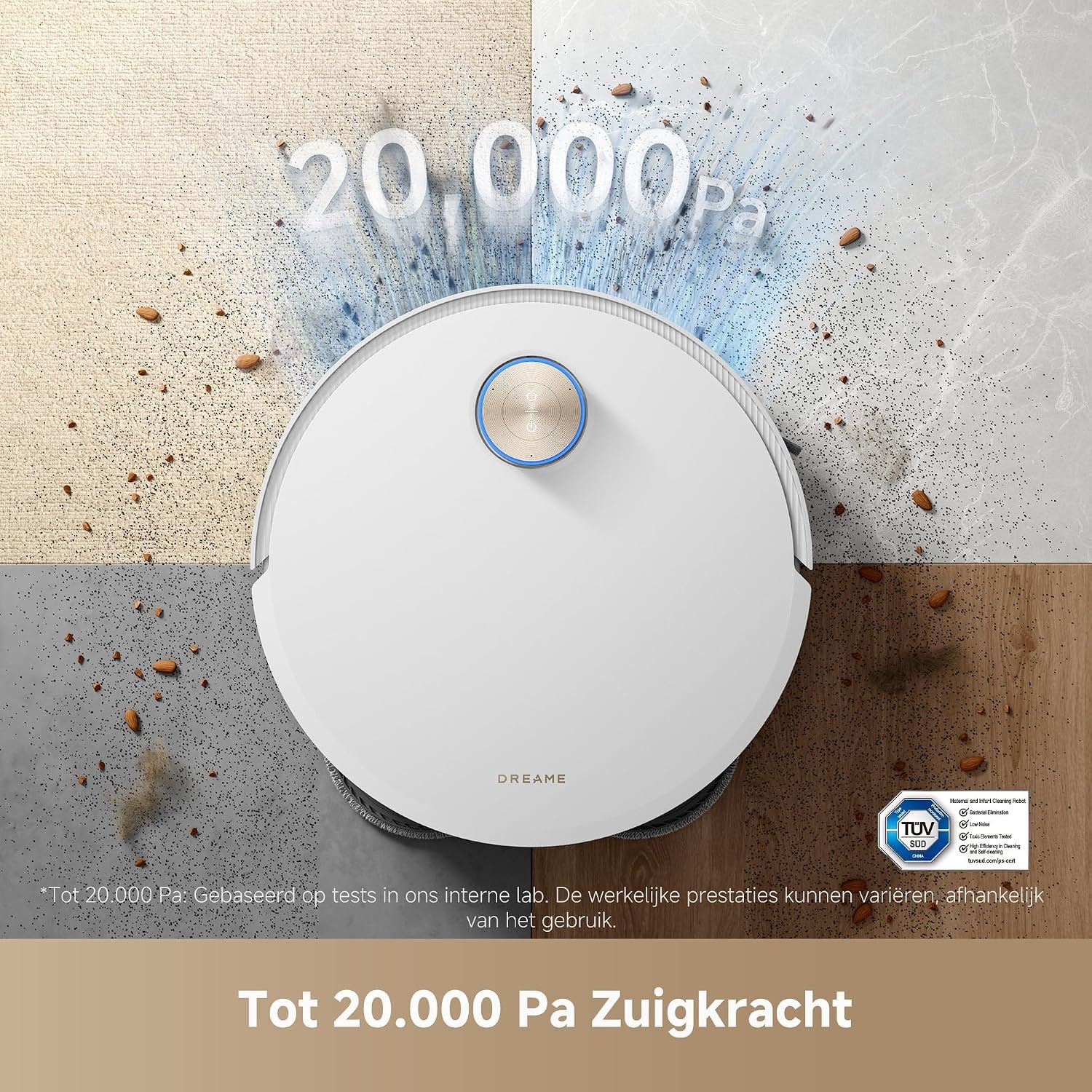 Dreame X50 Ultra Complete Robotstofzuiger - Wit - 20.000 Pa