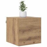 vidaXL Wandgemonteerde TV-kast Artisanaal eiken Bewerkt hout