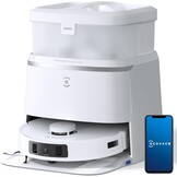 ECOVACS DEEBOT T30 PRO OMNI robotstofzuiger met ministation, TruEdge™ adaptieve randmoppen, ZeroTangle™, 11.000 PA, heetwatermopreiniging en Smart Rewash Zilver