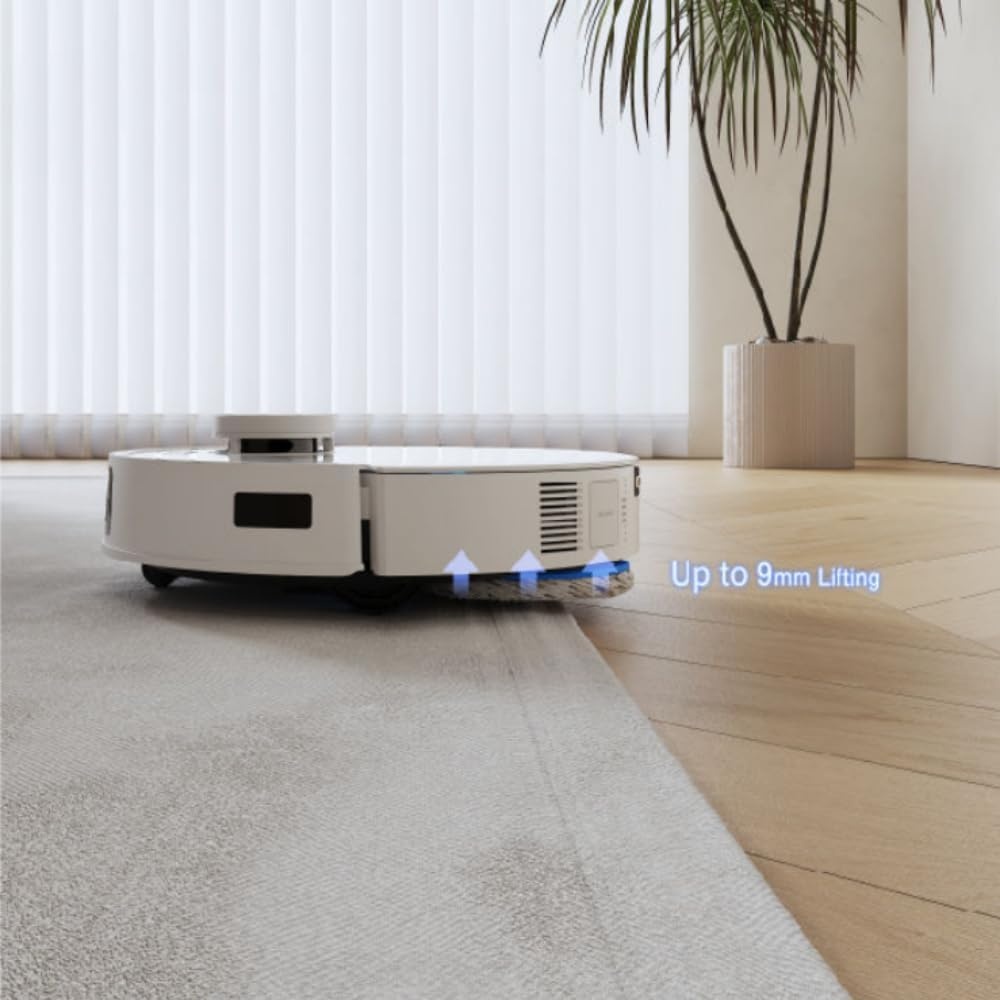 ECOVACS DEEBOT T30 PRO OMNI robotstofzuiger met ministation, TruEdge™ adaptieve randmoppen, ZeroTangle™, 11.000 PA, heetwatermopreiniging en Smart Rewash Zilver