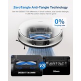 ECOVACS DEEBOT T30 PRO OMNI robotstofzuiger met ministation, TruEdge™ adaptieve randmoppen, ZeroTangle™, 11.000 PA, heetwatermopreiniging en Smart Rewash Zilver