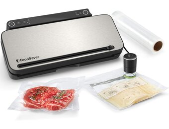 FoodSaver VS3190X Vacuümmachine - RVS - Inclusief rollen, zakken en handmatige accessoire