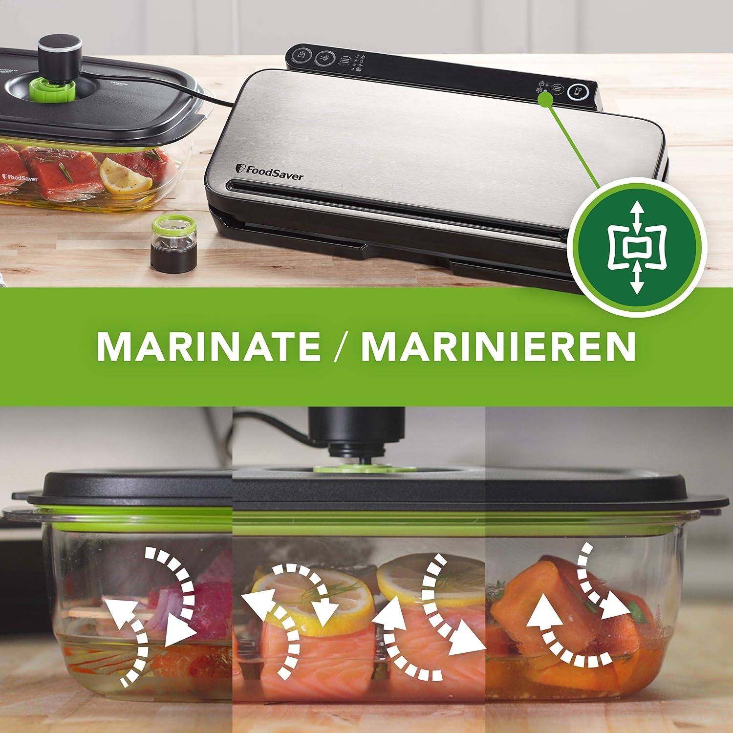 FoodSaver VS3190X Vacuümmachine - RVS - Inclusief rollen, zakken en handmatige accessoire