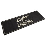 Wasbare Keukenmat Koffieprint 60x180 cm Fluweel - 38% Korting