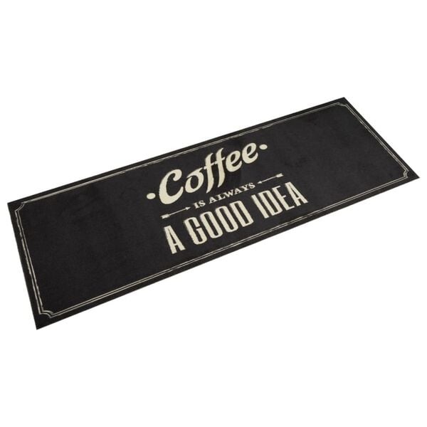 Wasbare Keukenmat Koffieprint 60x180 cm Fluweel - 38% Korting