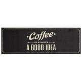 Wasbare Keukenmat Koffieprint 60x180 cm Fluweel - 38% Korting