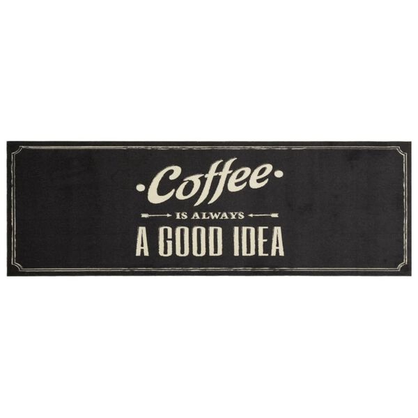 Wasbare Keukenmat Koffieprint 60x180 cm Fluweel - 38% Korting