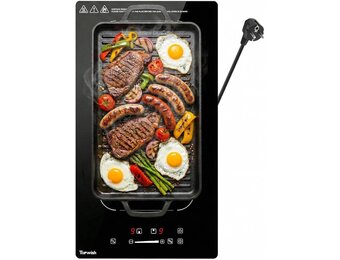 Topwish Inductiekookplaat 30 cm, inductiekookplaat 2 platen met flexzone