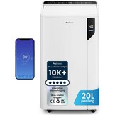 Pro Breeze Compacte Luchtontvochtiger 12L per dag - Wit - 2 Liter Watertank