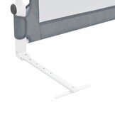 vidaXL Bedhekje peuter 120x42 cm polyester grijs
