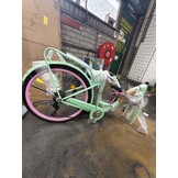 Meisjesfiets 26 inch - 7 versnellingen - mintgroen met roze