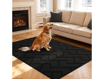Biscpro Deurmat Antislip 119x180 cm - Zwart