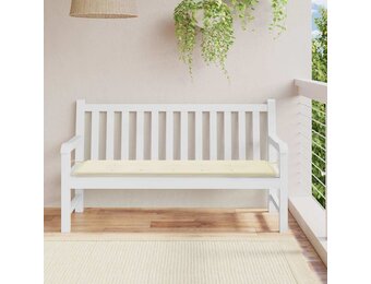 vidaXL Tuinbankkussen 150x50x3 cm oxford stof crèmekleurig
