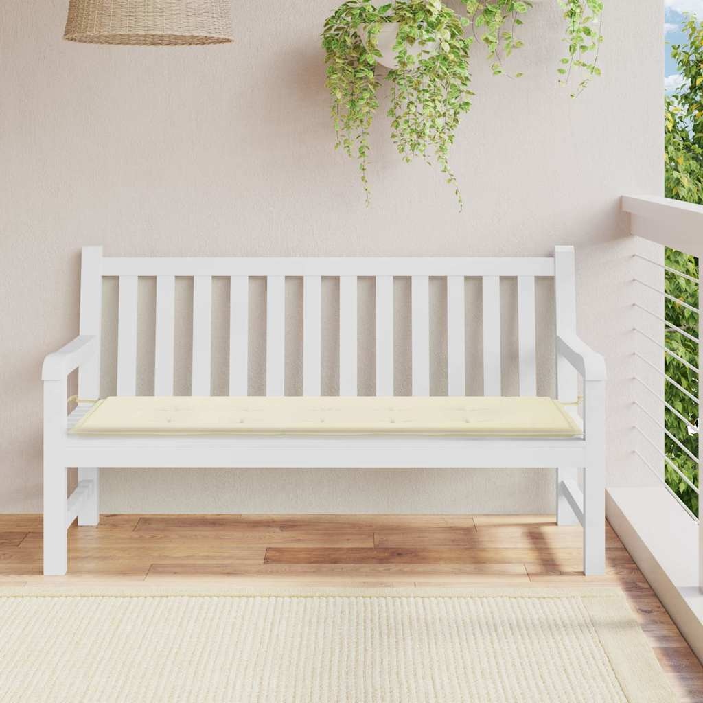 vidaXL Tuinbankkussen 150x50x3 cm oxford stof crèmekleurig