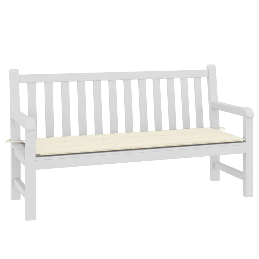 vidaXL Tuinbankkussen 150x50x3 cm oxford stof crèmekleurig