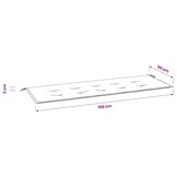 vidaXL Tuinbankkussen 150x50x3 cm oxford stof crèmekleurig