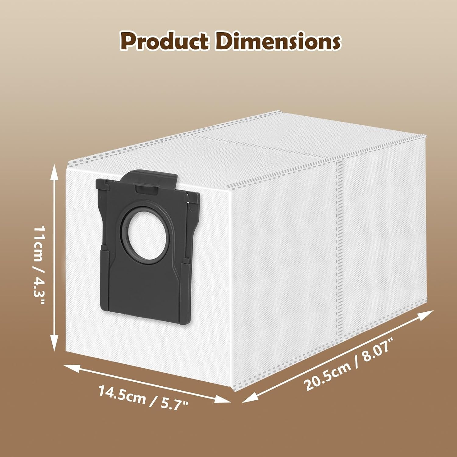 12 Stuks Stofzuigerzakken Compatibel met Dreame L20/X40/X50 Ultra Complete