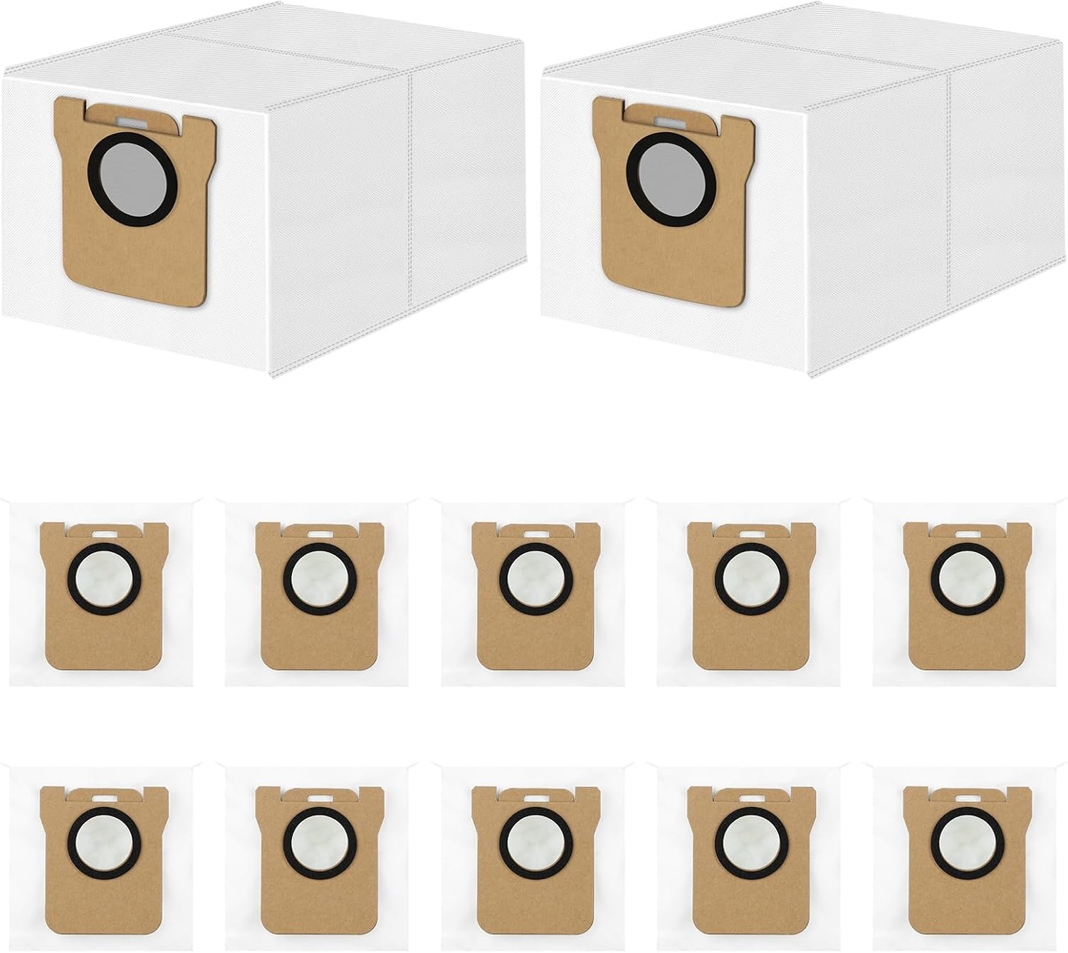 12 Stuks Stofzuigerzakken Compatibel met Dreame L20/X40/X50 Ultra Complete