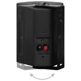 vidaXL Stereoluidsprekers wandgemonteerd 2 st 100 W zwart