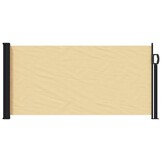 vidaXL Uittrekbaar Zijscherm Rechthoekig 100 x 500 cm Polyester Zand