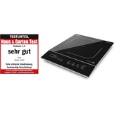 CASO Maitre 2400 Inductiekookplaat, mobiel, SmartControl op 12 standen, 60-240 °C, timer tot 180 minuten, pannen tot 26 cm, 2400 watt, glaskeramiek
