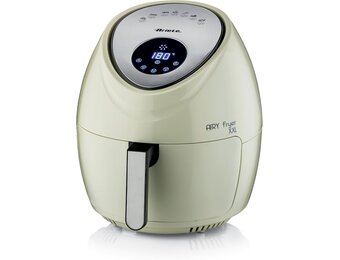 Ariete 4618 Airy Fryer XXL - luchtfriteuse - frituren 2,5 kg friet - 7 liter - koken zonder olie en vet - 1800 Watt - Beige