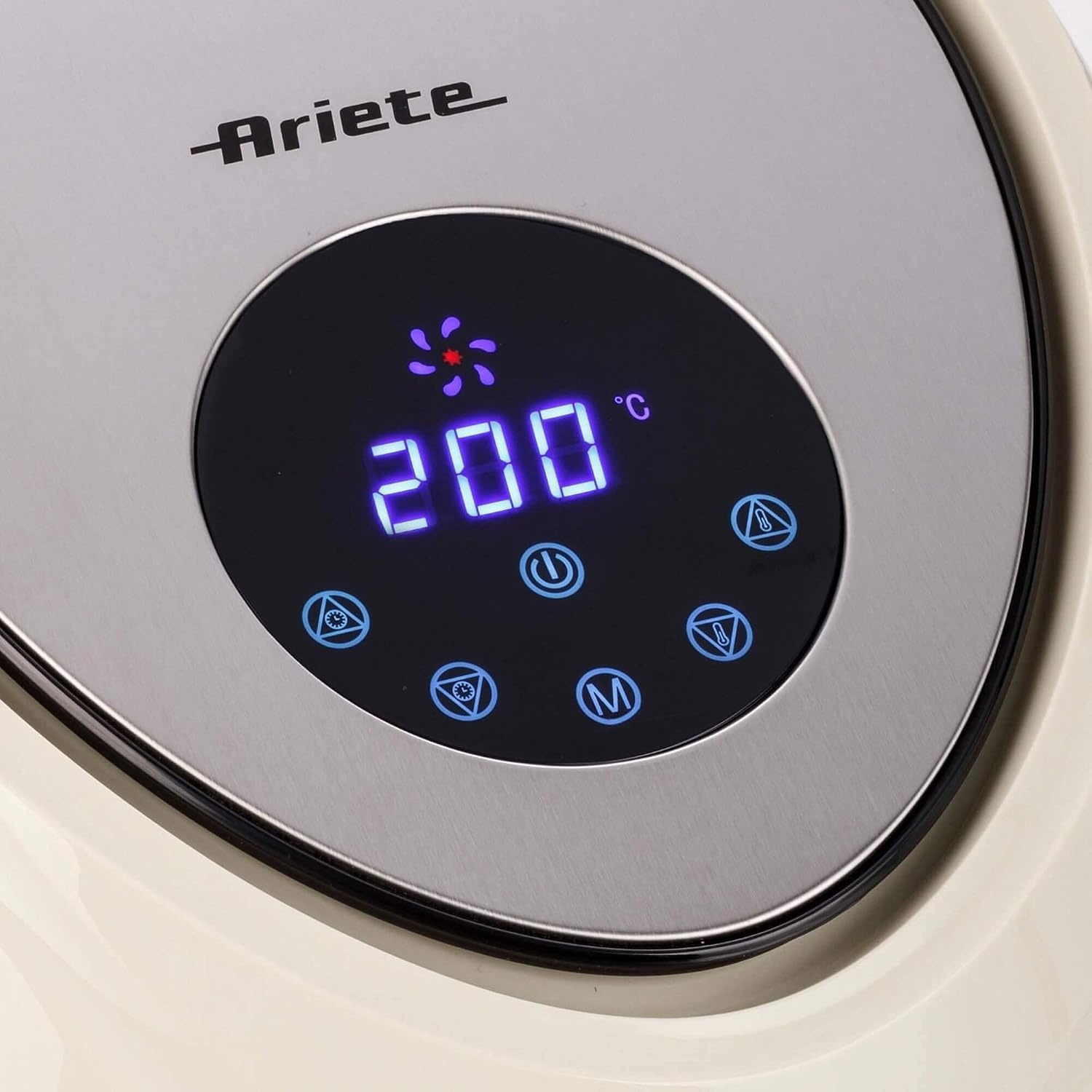 Ariete 4618 Airy Fryer XXL - luchtfriteuse - frituren 2,5 kg friet - 7 liter - koken zonder olie en vet - 1800 Watt - Beige