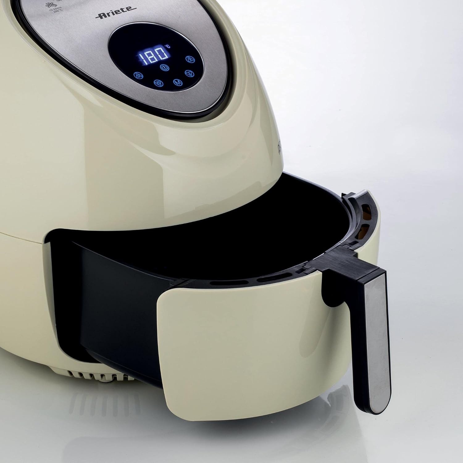 Ariete 4618 Airy Fryer XXL - luchtfriteuse - frituren 2,5 kg friet - 7 liter - koken zonder olie en vet - 1800 Watt - Beige