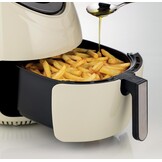 Ariete 4618 Airy Fryer XXL - luchtfriteuse - frituren 2,5 kg friet - 7 liter - koken zonder olie en vet - 1800 Watt - Beige