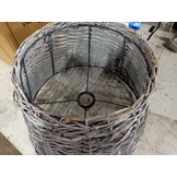 vidaXL Lampenkap Ø40x26 cm wicker bruin
