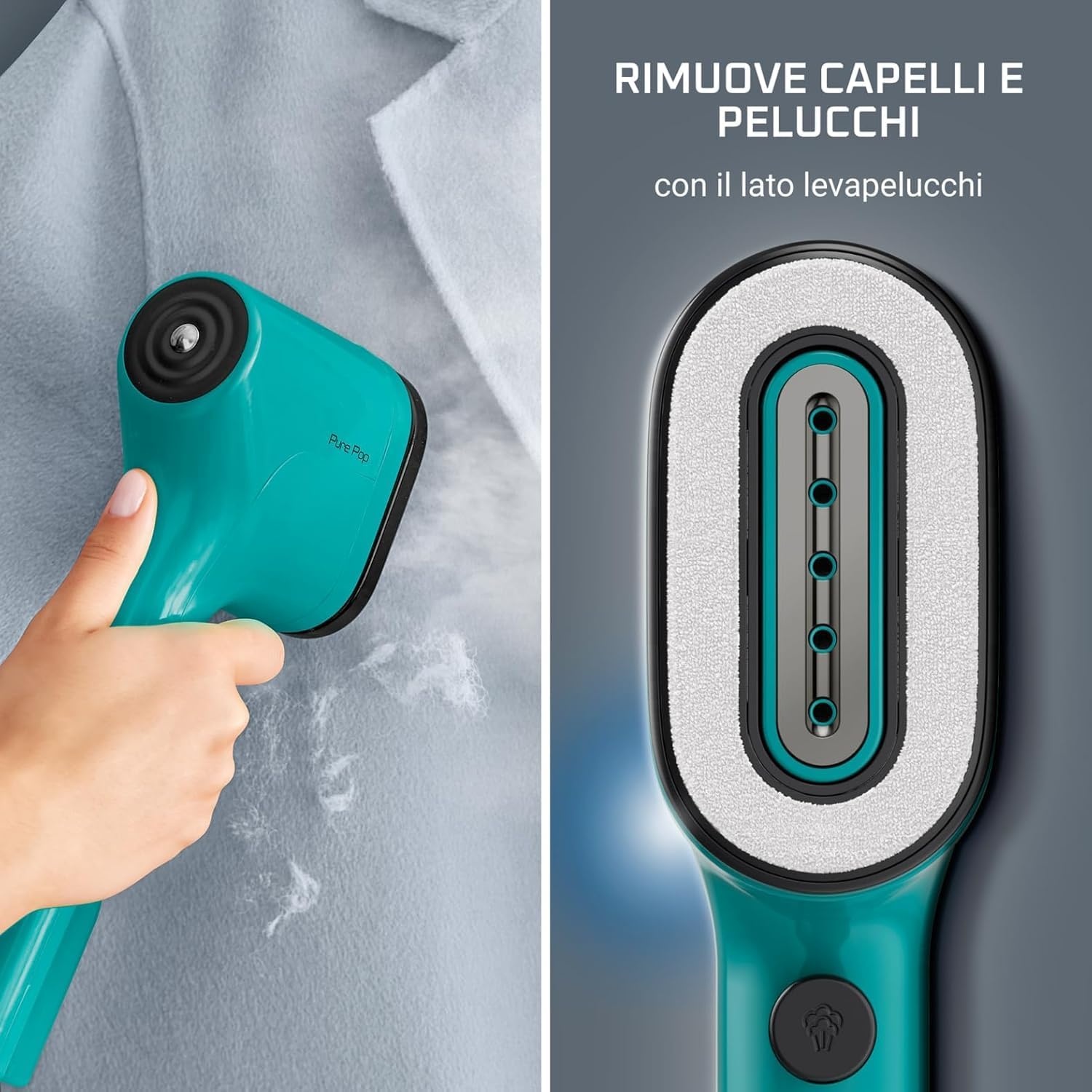 Rowenta Pure Pop stoomborstel, 1300 W, vermogen tot 20 g/min, groen DR2024