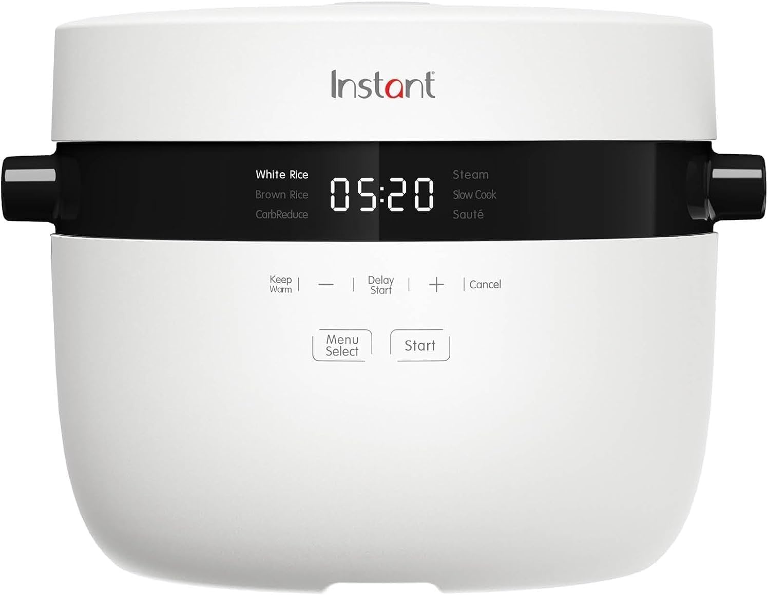 Instant Pot Rijstkoker & stoompan, 5 l (20 kopjes), anti-aanbakkookpan, vaatwasmachinebestendig, stoominzet van roestvrij staal, maatbeker, rijstlepel, met zachte en auté-functie