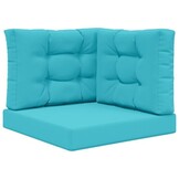 vidaXL Buiten bankkussen Polyester Turquoise 60 x 60 cm