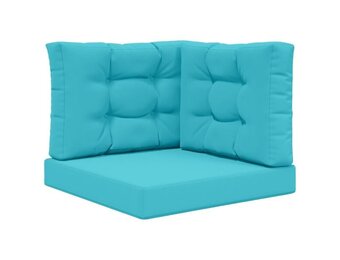 vidaXL Buiten bankkussen Polyester Turquoise 60 x 60 cm