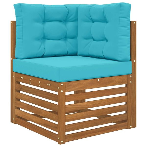 vidaXL Buiten bankkussen Polyester Turquoise 60 x 60 cm