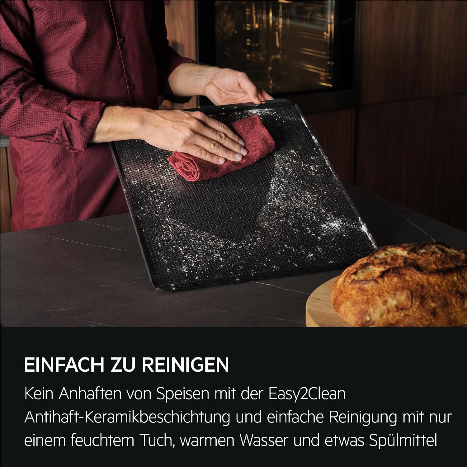 AEG Patisserie Easy2Clean Bakplaat 46,3 x 38,5 cm - Zwart